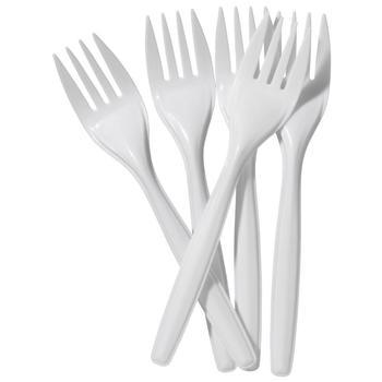 100 Pack Plastic Disposable Forks Convenient and Practical Cutlery Set