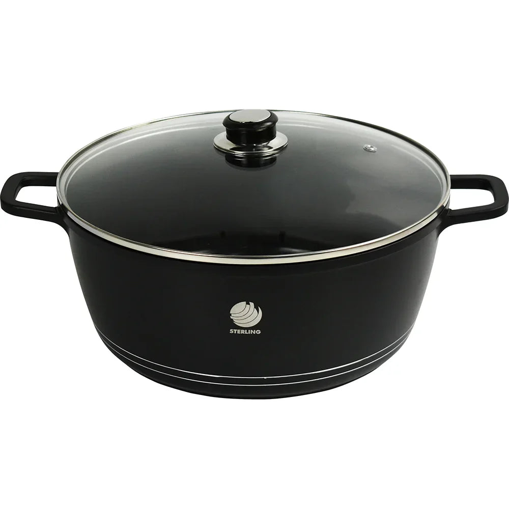 32cm Non Stick Diecast Casserole Pot Heavy Duty Durable