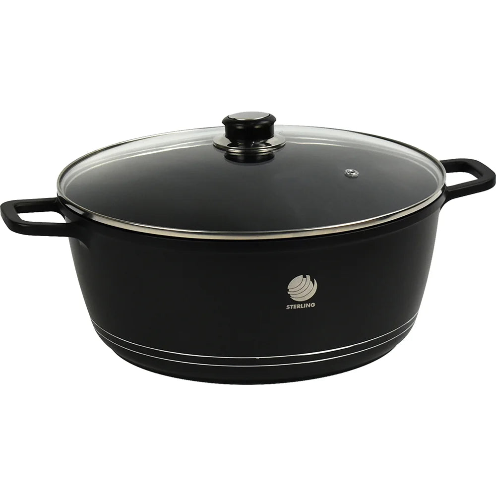 32cm Non Stick Diecast Casserole Pot Heavy Duty Durable