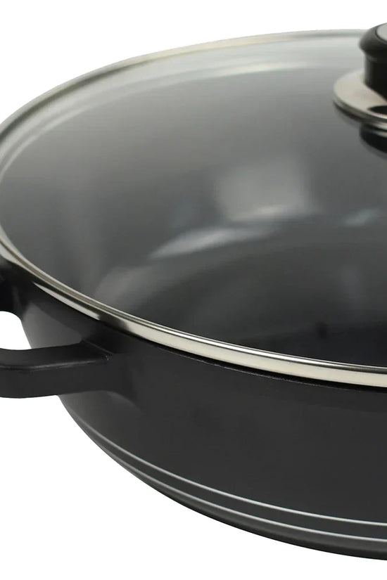 28cm Non Stick Diecast Shallow Casserole Pot Kitchen Cookware