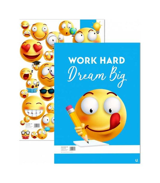 Emoji A4 Refill Pad Notepad Notebook Assorted Designs