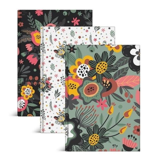 Elegant Floral A4 Hardback Notebook with Assorted Designs