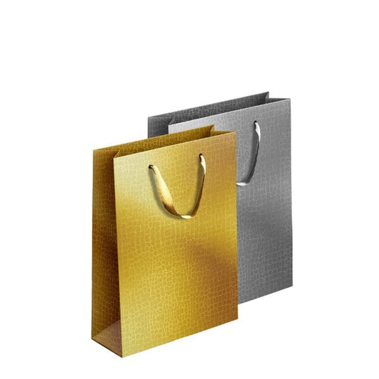 Embossed Metallic Paper Gift Bag Extra Large Assorted Colors