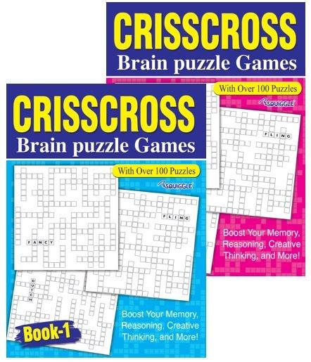 Criss Cross Puzzle Book Assorted Designs