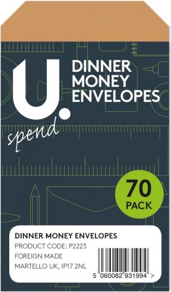 Dinner Money Envelopes 70Pack Secure and Organized Storage Solution