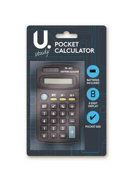 Compact 8Digit Pocket Calculator for Home Office and School
