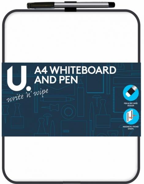 A4 Whiteboard and Pen Set with Assorted Designs