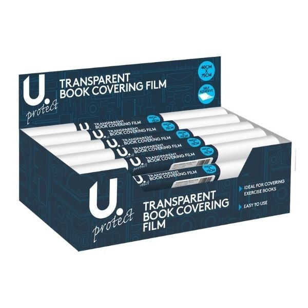 Durable Transparent Book Covering Film 40cm x 75cm