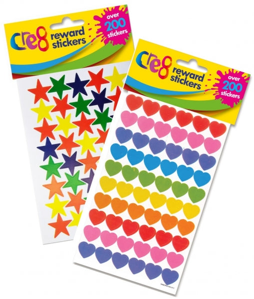 Colorful Reward Stickers Set for Kids Pack of 6 Sheets
