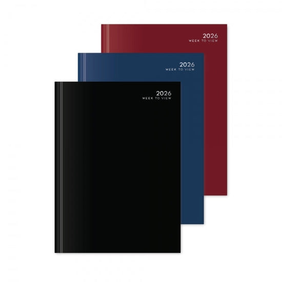 2026 A4 Classic Diary Assorted Colours
