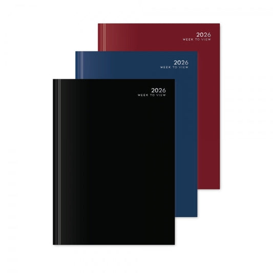 2026 A4 Classic Diary Assorted Colours