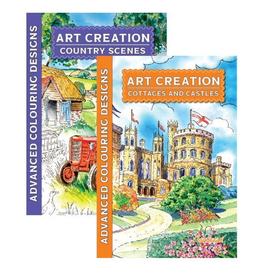 Country Scenes Adult Colouring Book Relax with 24 Pages to Colour