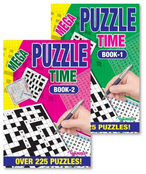 A5 Puzzle Time Book Assorted Designs Creative Fun for All Ages
