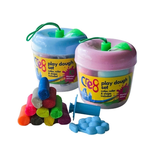 Cre8 Play Dough Set Apple Shape 10 Assorted Coloured Doughs