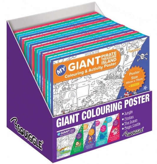 Childrens Giant Colouring Poster Assorted Designs