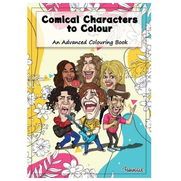 Creative Comical Character A4 Colouring Book 44 Pages