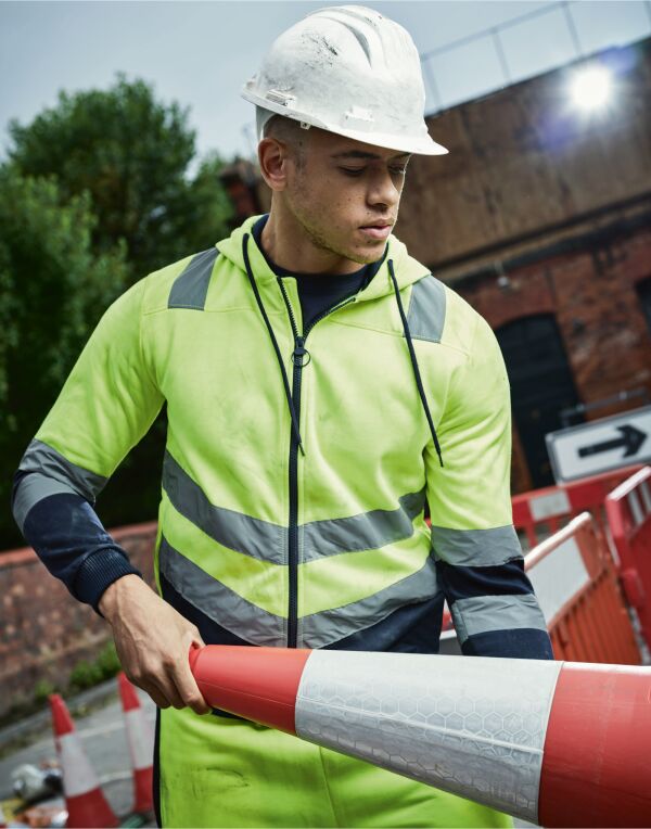 Regatta Hi Vis Pro Full Zip Hoodie