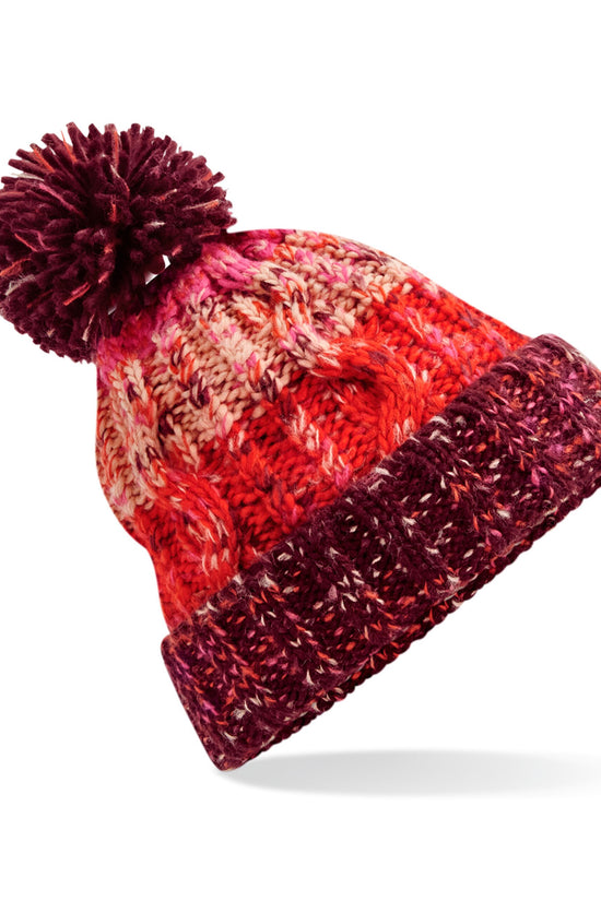 Beechfield Corkscrew Pom Pom Beanie