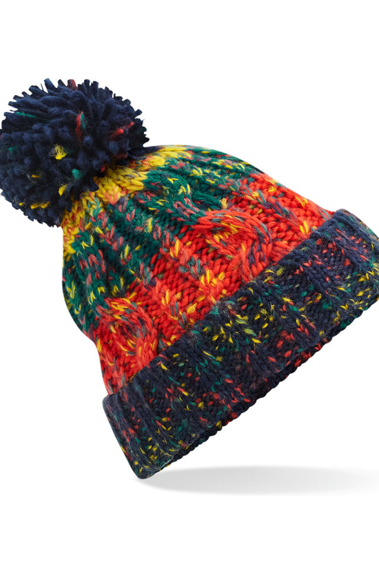 Beechfield Corkscrew Pom Pom Beanie