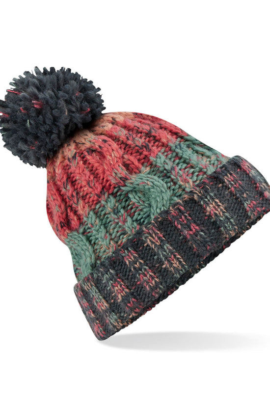 Beechfield Corkscrew Pom Pom Beanie