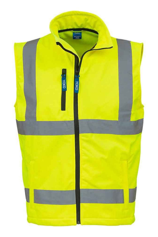 Yoko Hi Vis Softshell Bodywarmer