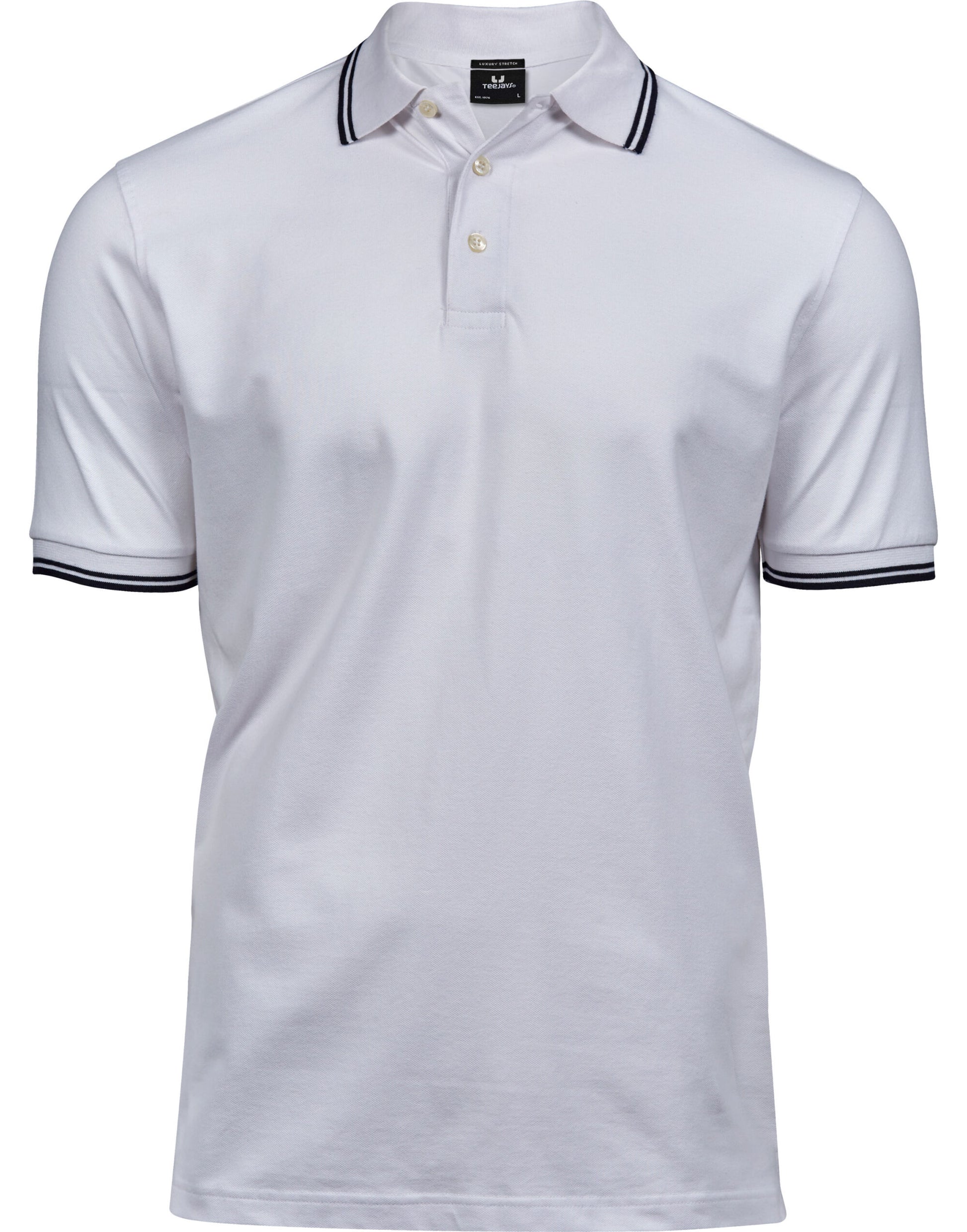 Tee Jays Mens Luxury Stripe Stretch Polo