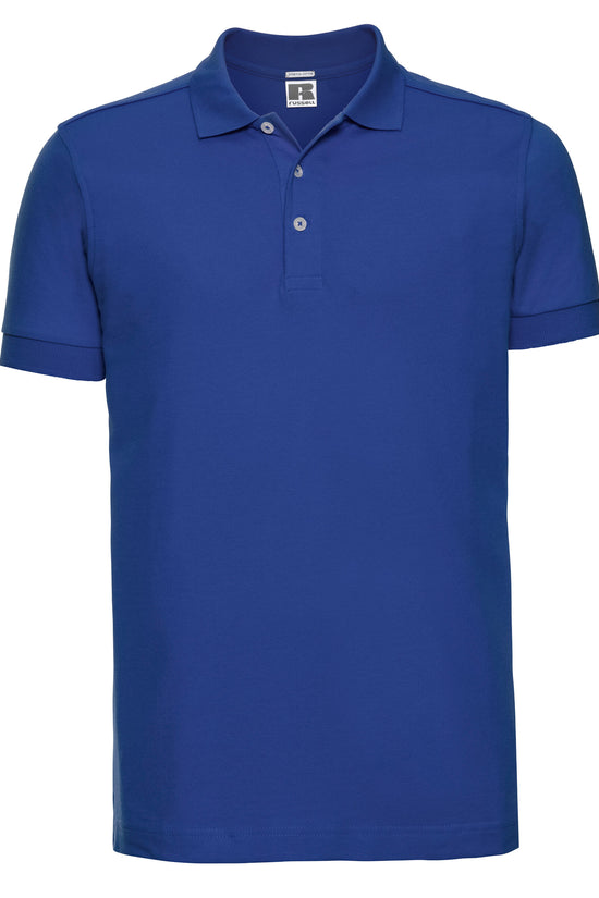Russell Mens Fitted Stretch Polo