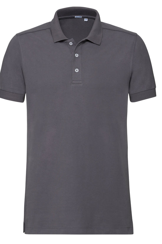 Russell Mens Fitted Stretch Polo