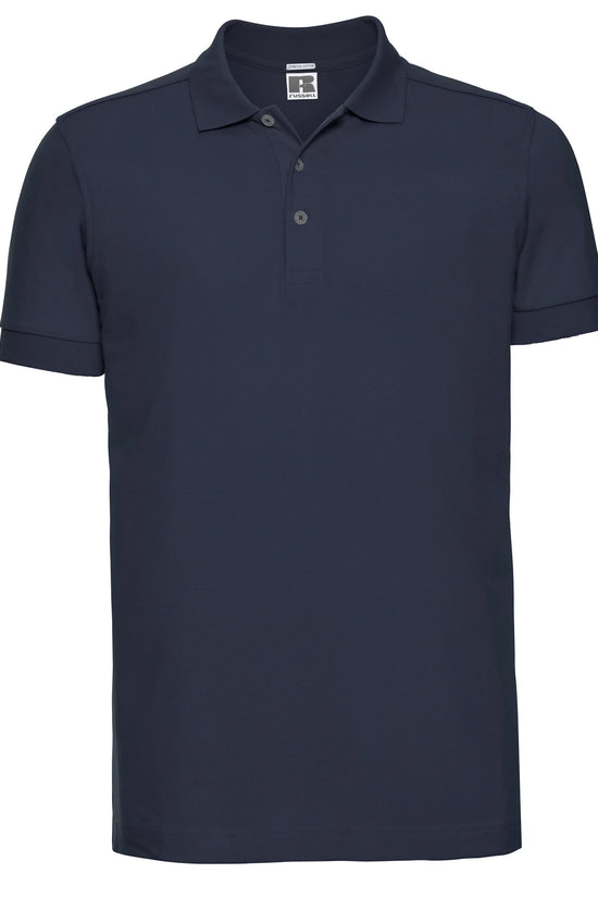 Russell Mens Fitted Stretch Polo
