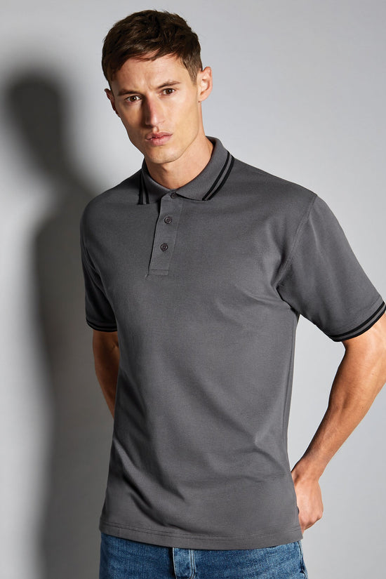 Kustom Kit Mens Tipped Collar Polo