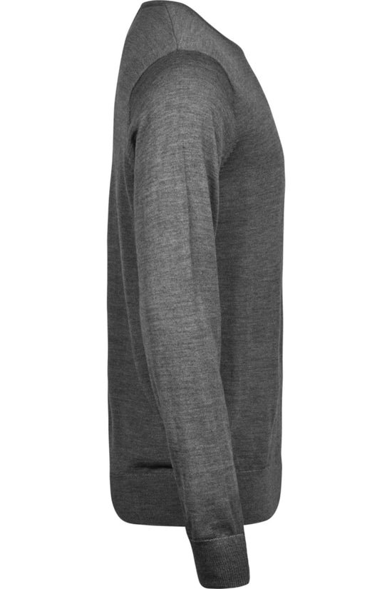 Tee Jays Mens Crew Neck Knitted Sweater