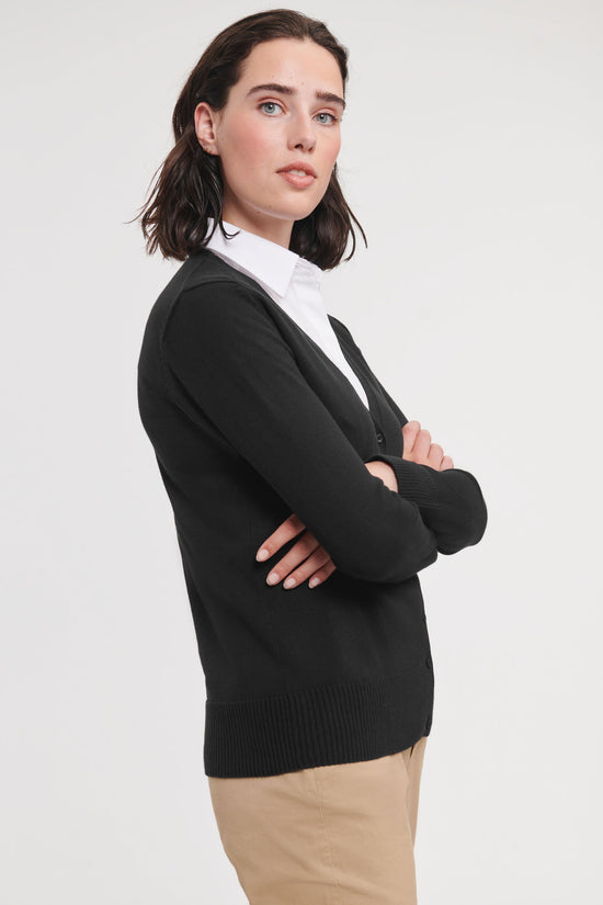 Russell Collection Ladies VNeck Cardigan