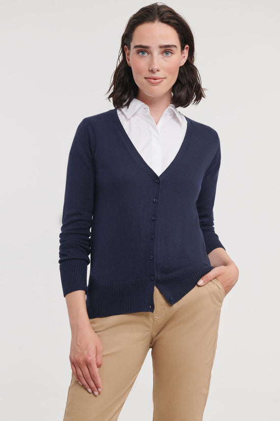 Russell Collection Ladies VNeck Cardigan