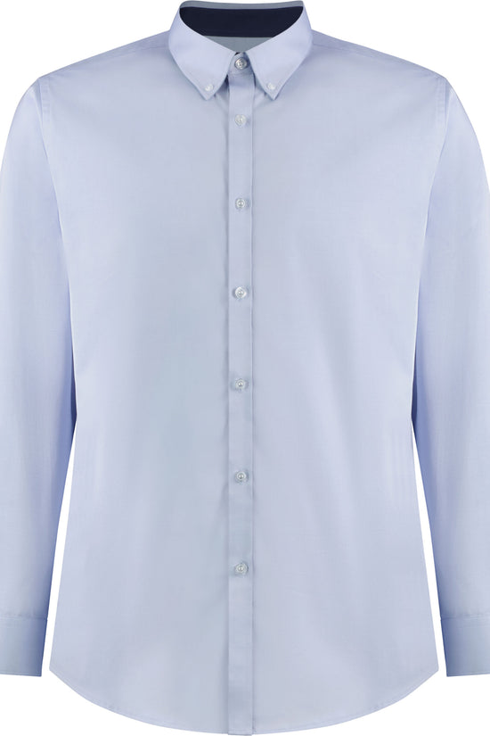 Kustom Kit Mens LS Contrast BDC Shirt