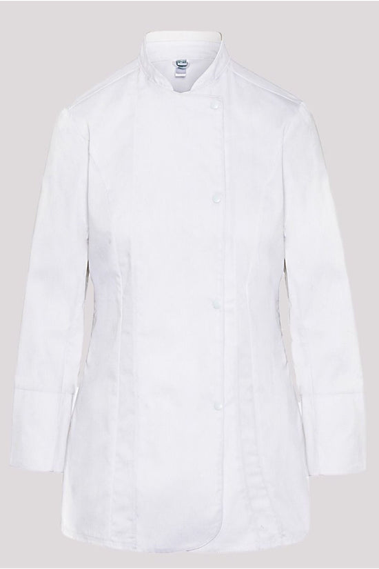 Dennys Ladies' LS Fitted Chef's Jacket