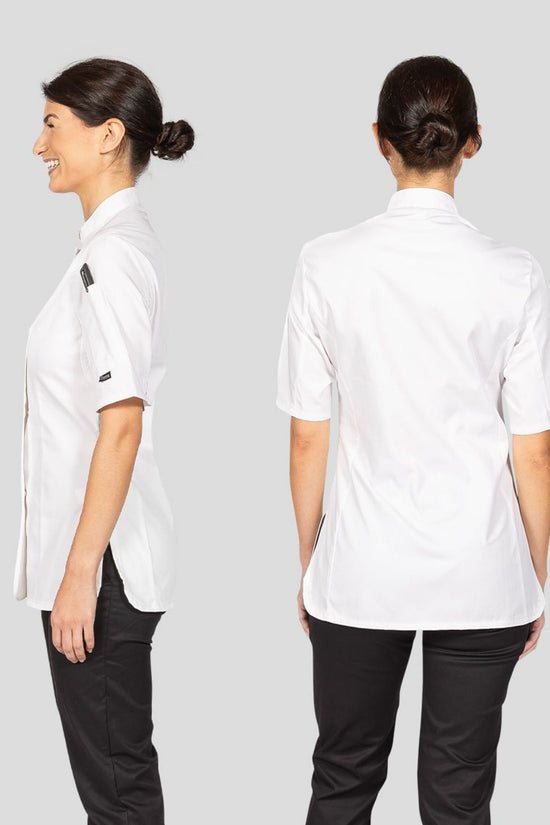 Dennys Ladies' SS Fitted Chef's Jacket