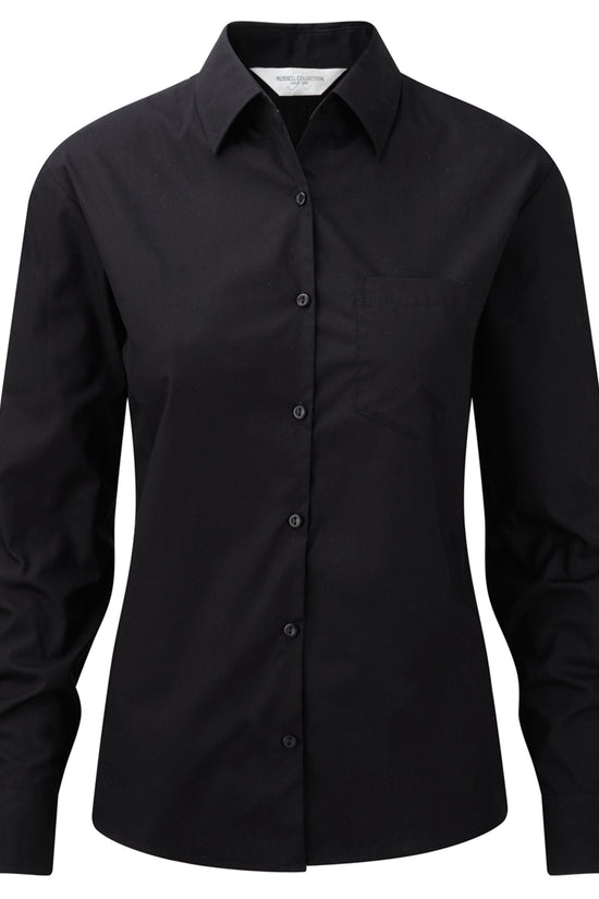Russell Collection Lady LS PureCot Shirt
