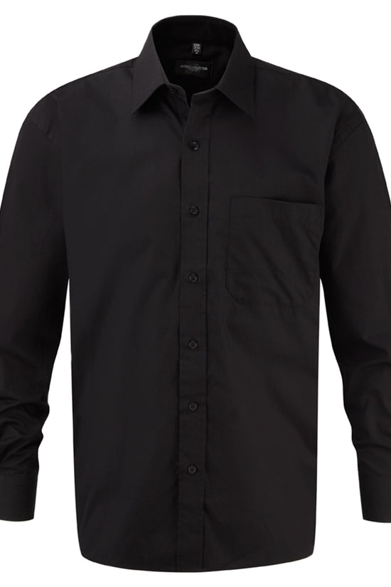 Russell Collection Mens LS PureCot Shirt