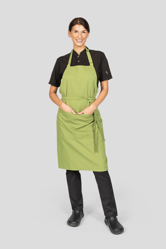 Dennys Recycled Bib Apron With Pocket