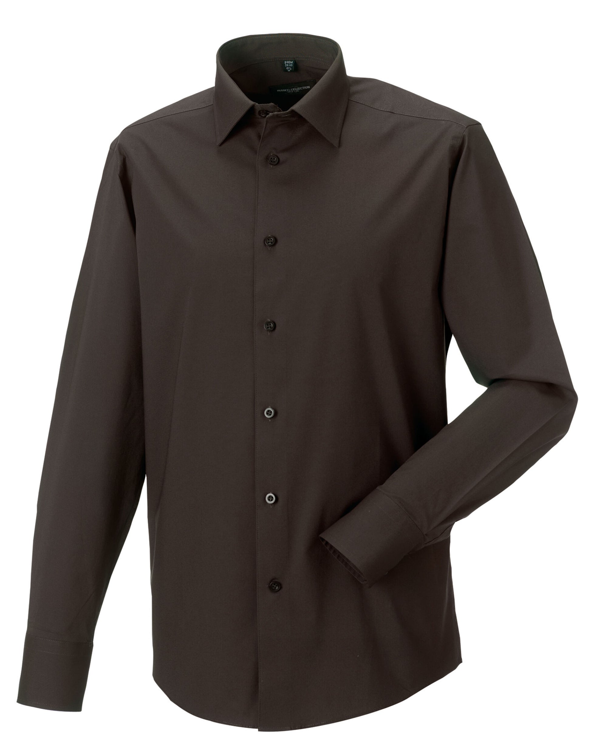 Russell Collection Mens LS Stretch Shirt