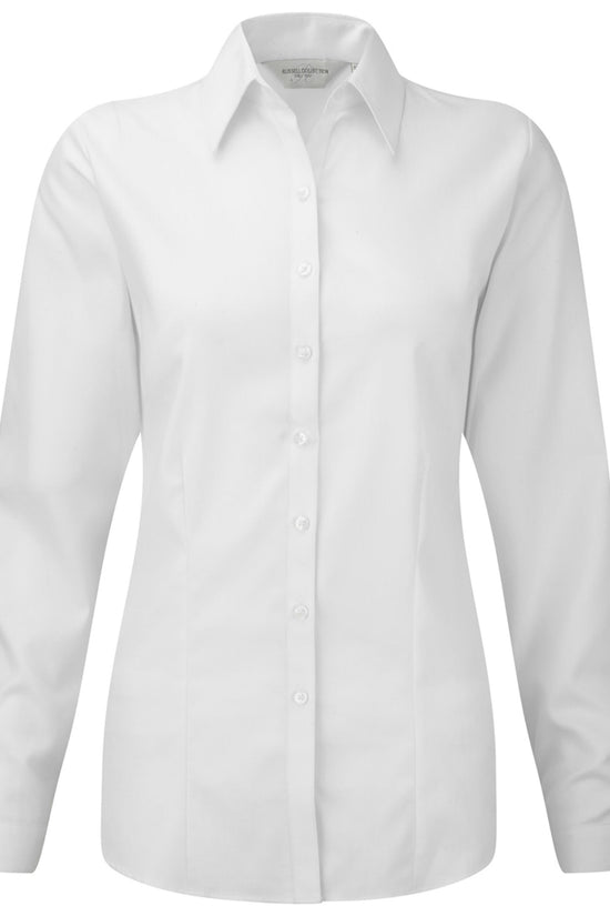 Russell Collection Lady LS H'Bone Shirt