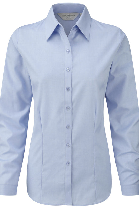 Russell Collection Lady LS H'Bone Shirt