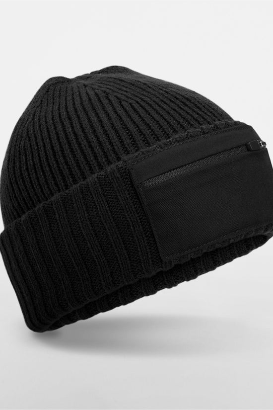 Beechfield Zip Patch Beanie