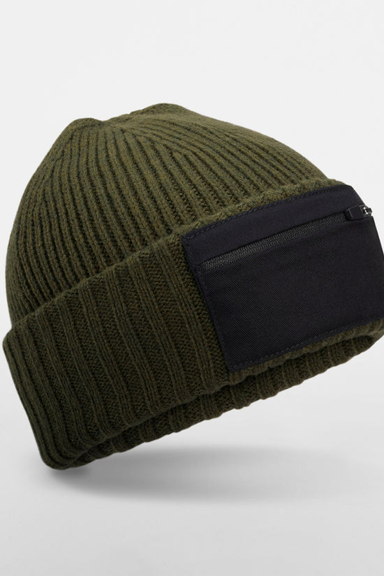 Beechfield Zip Patch Beanie