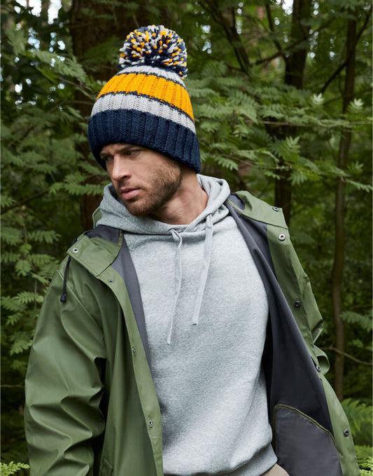 Beechfield Hygge Striped Beanie