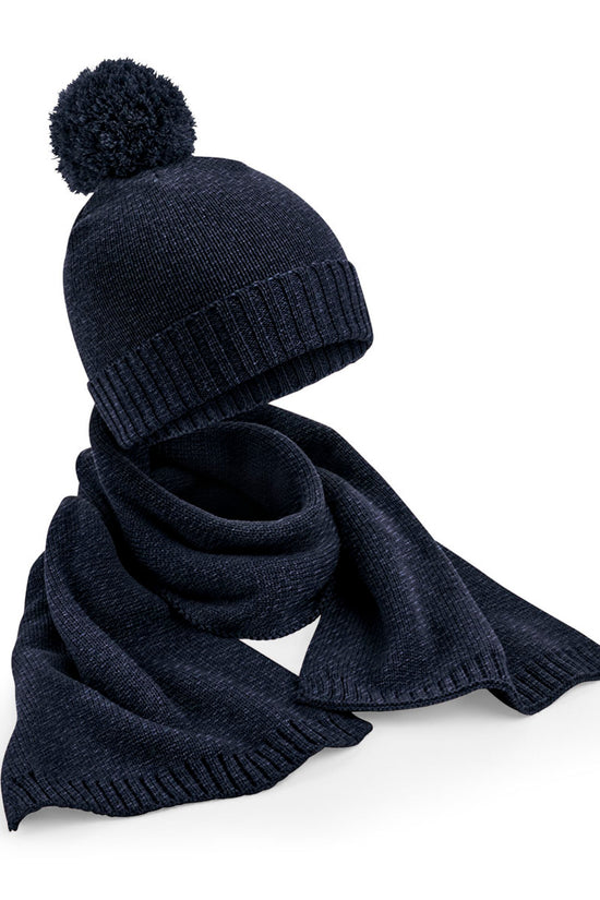 Beechfield Knitted Scarf&Beanie Gift Set