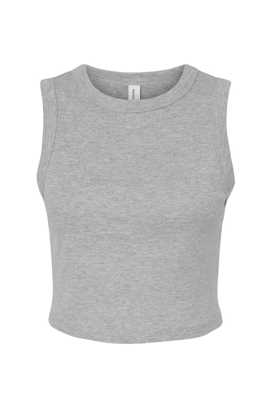 Bella Women's Micro Rib Muscle Crop Tank