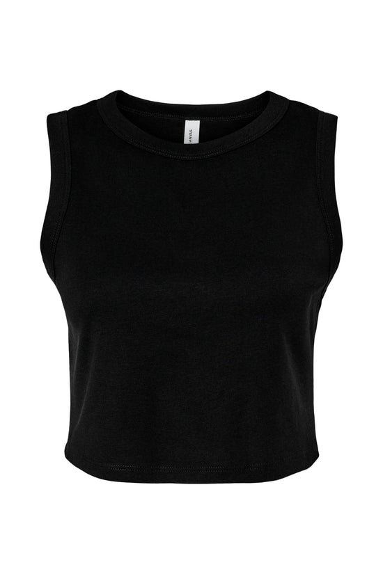 Bella Women's Micro Rib Muscle Crop Tank