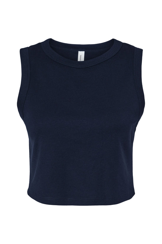Bella Women's Micro Rib Muscle Crop Tank