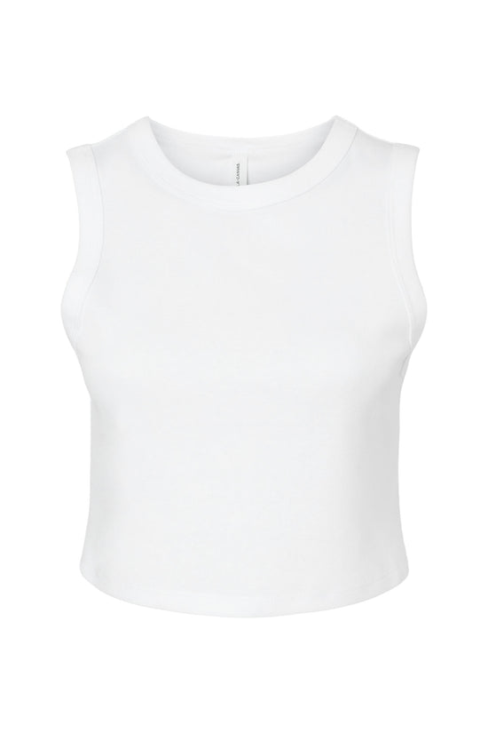 Bella Women's Micro Rib Muscle Crop Tank